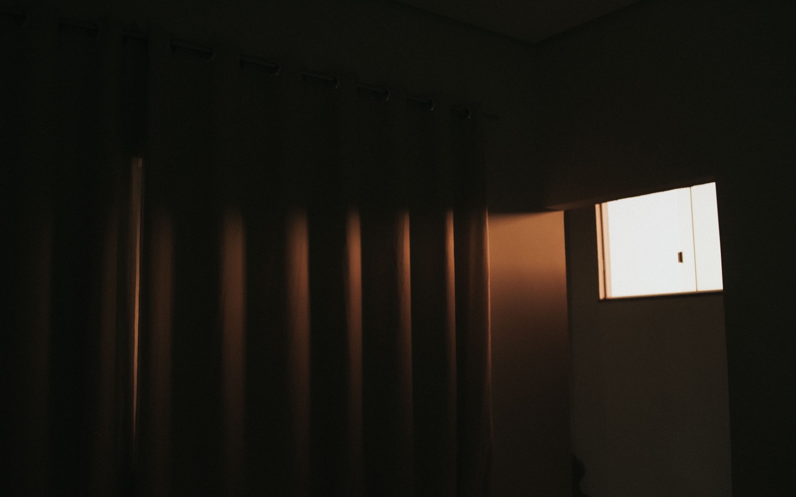 Blackout curtain guide for heat and UV