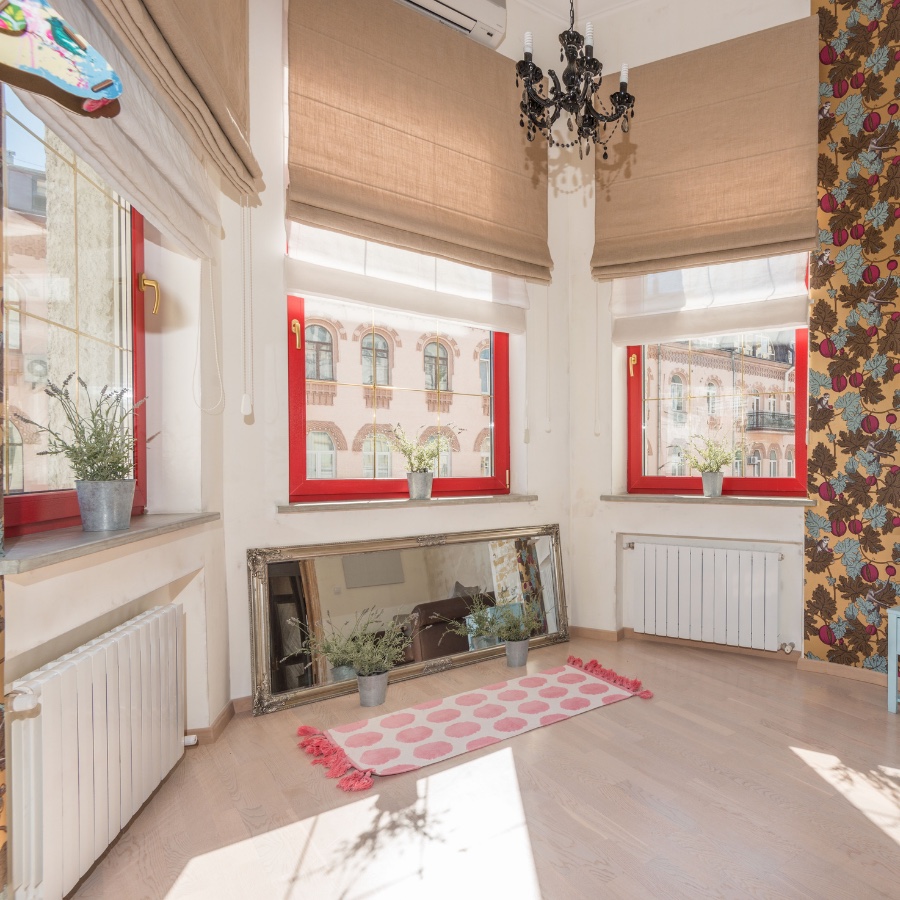 Roman blinds available from Green House Curtains