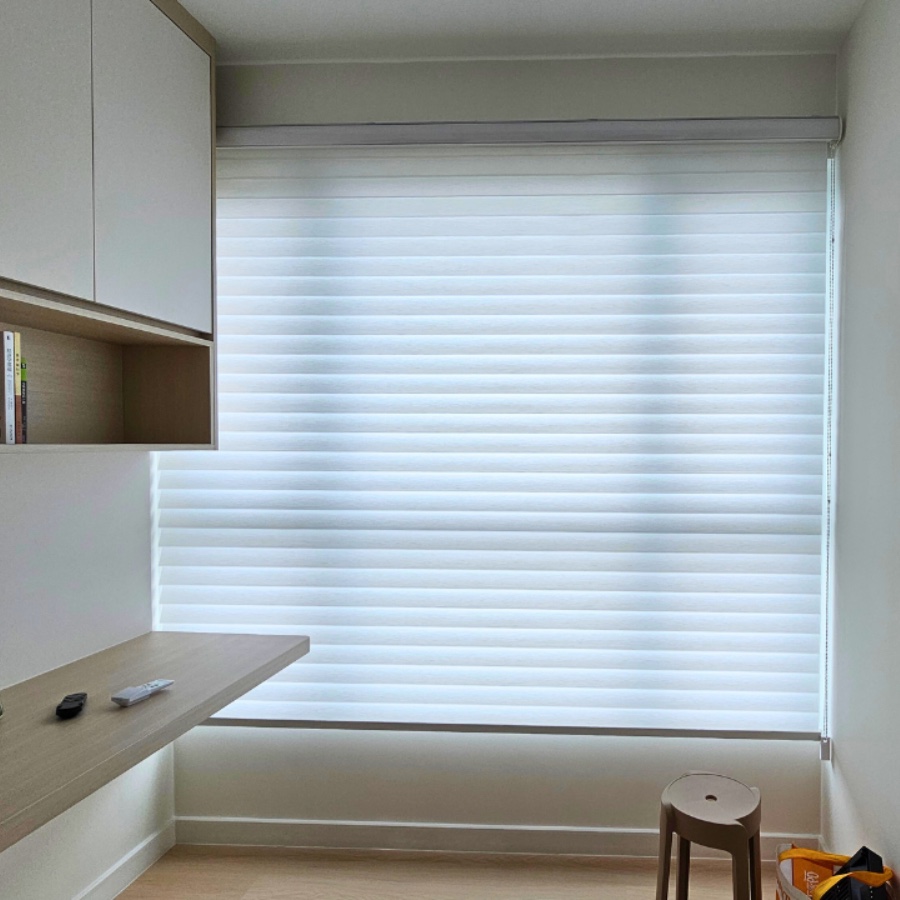 Shangri-La blinds available from Green House Curtains