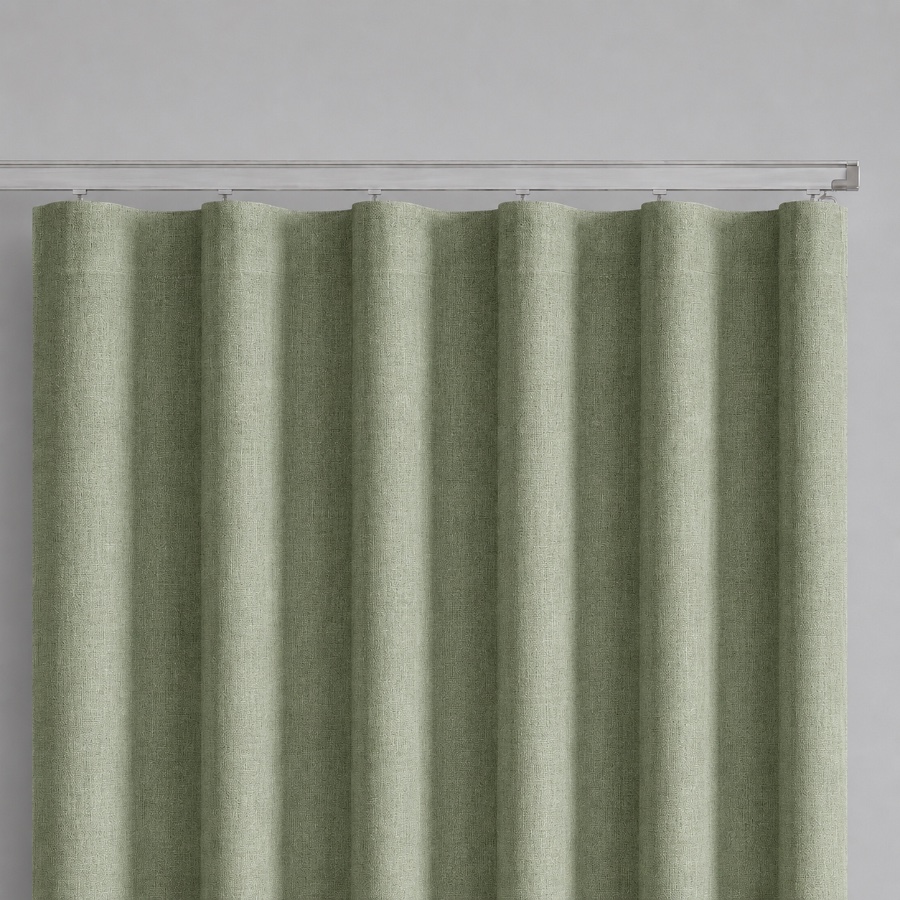 S-Fold and ripple fold curtains available from Green House Curtains