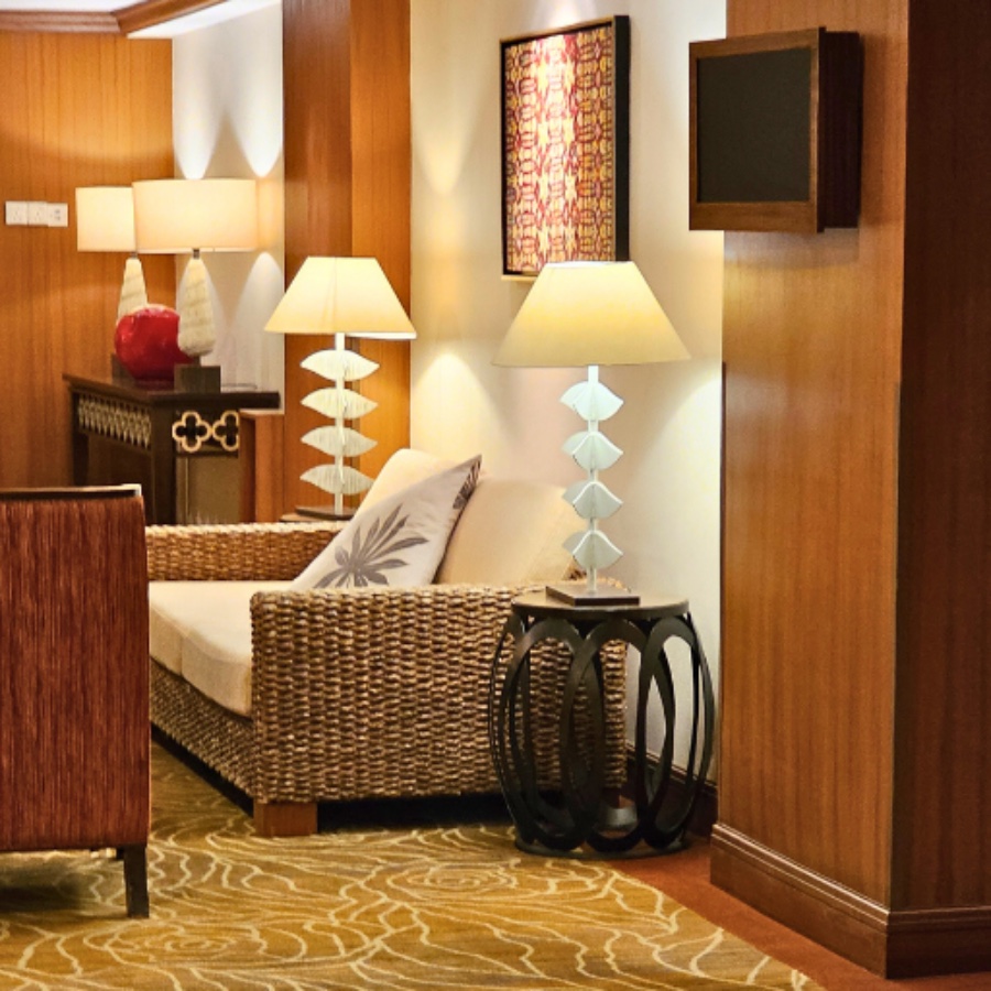 Hotel custom lampshade project capability