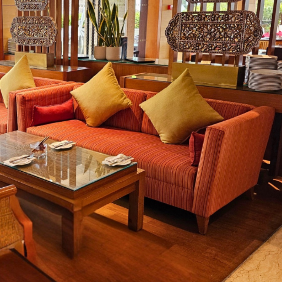Sofa reupholstery service by Green House Curtains
