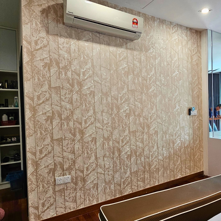 Carpet and wallpaper project by Green House Curtains 2