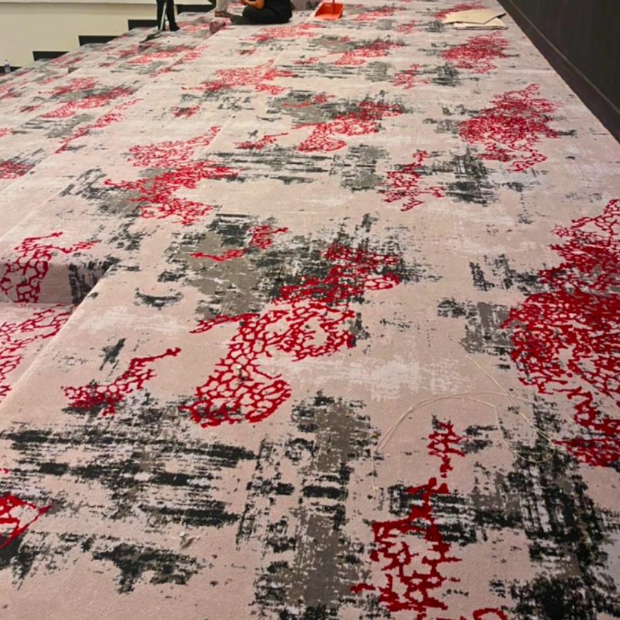 Carpet and wallpaper project by Green House Curtains 5