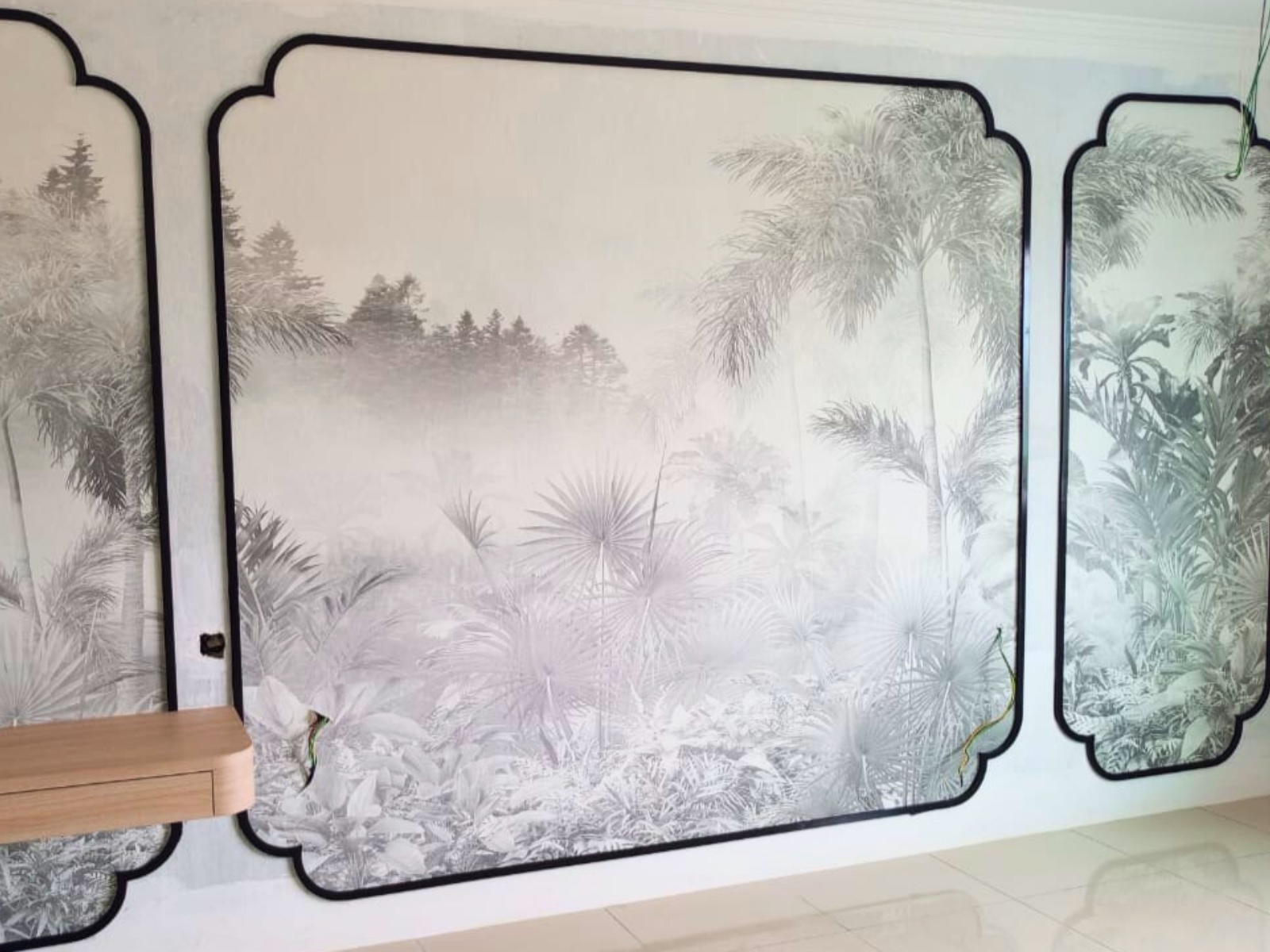 Carpet and wallpaper project by Green House Curtains 13