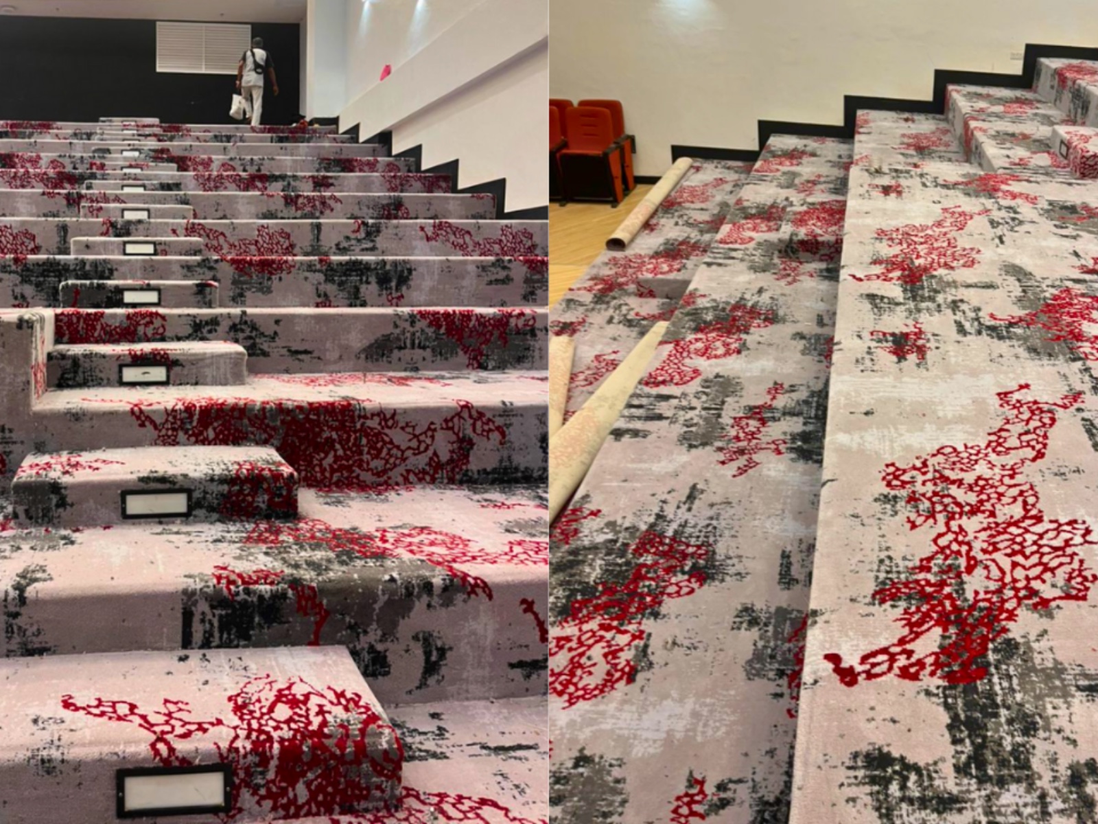 Carpet and wallpaper project by Green House Curtains 17