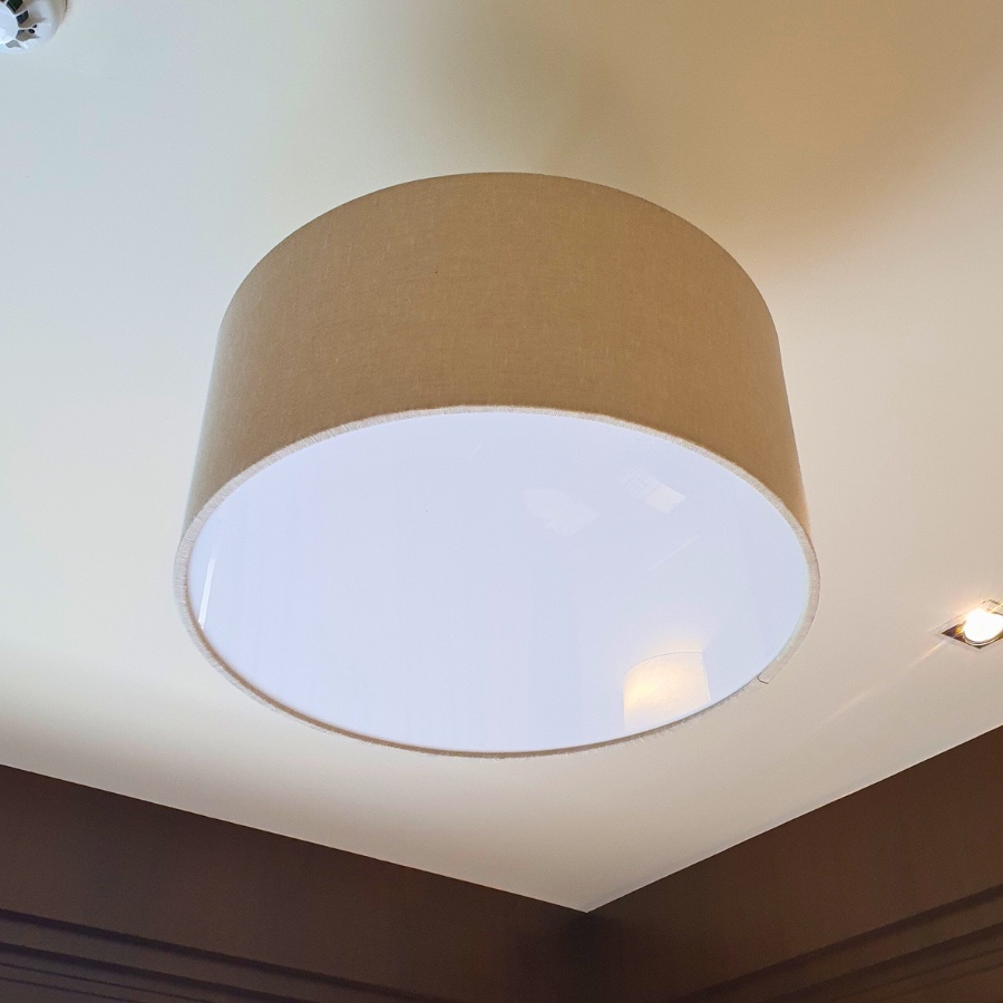 Custom lampshade project by Green House Curtains 4