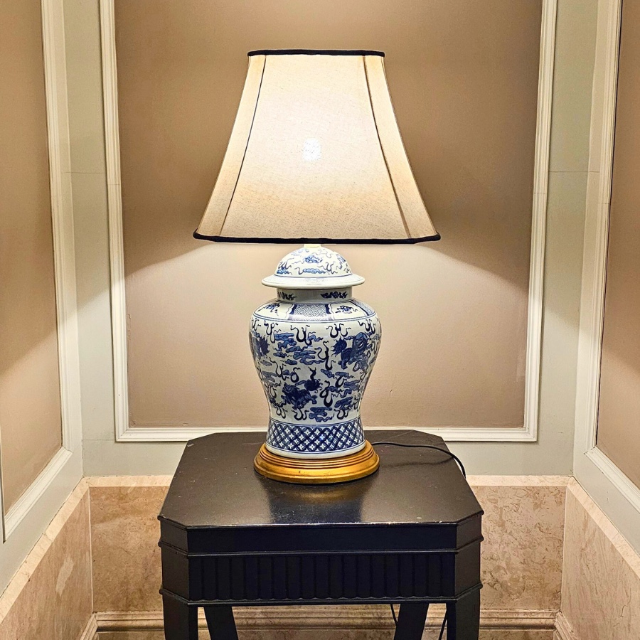 Custom lampshade project by Green House Curtains 10